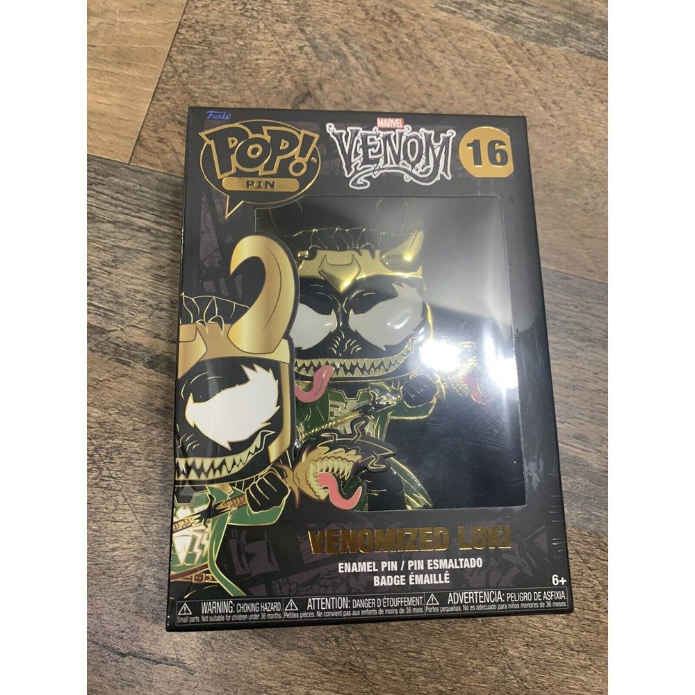Funko Pop! Pin #16 Venom - Marvel Comics Venomized‎ Loki Enamel Pin Disney